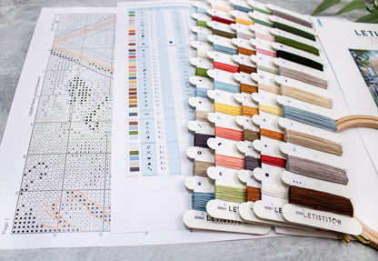 Kit de point de croix LetiStitch - Pâtisserie, L8098