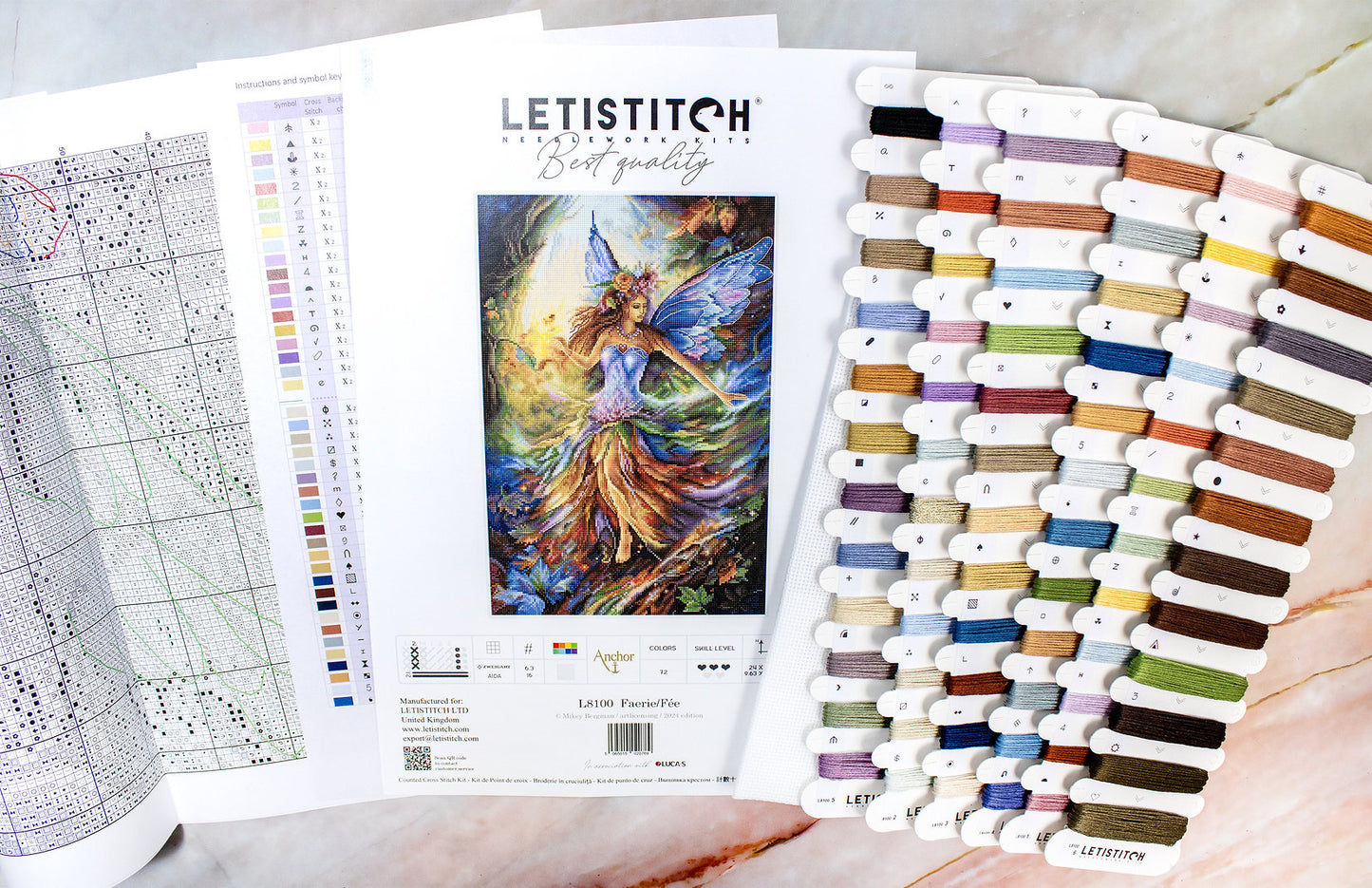 Cross Stitch Kit LetiStitch - Faerie/Fée, L8100