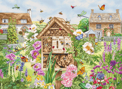 Kit de point de croix LetiStitch – Hôtel Busy Bee, L8104