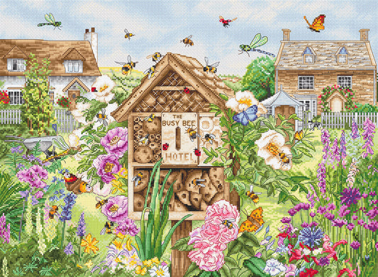 Cross Stitch Kit LetiStitch - Busy Bee Hotel, L8104