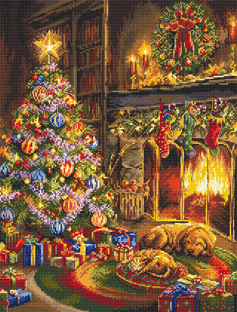 Cross Stitch Kit LetiStitch - Christmas Eve, L8106