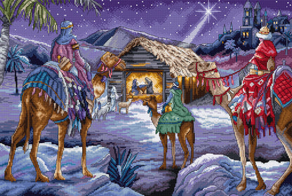 Kit de point de croix LetiStitch – Rois mages, L8108