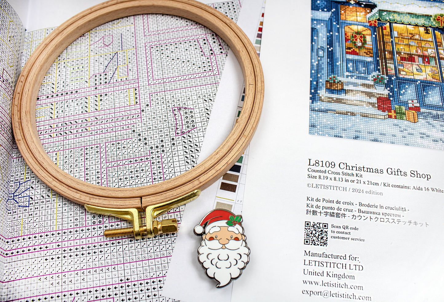 Cross Stitch Kit LetiStitch - Christmas Gifts Shop, L8109