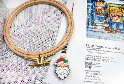 Kit de point de croix LetiStitch - Boutique de cadeaux de Noël, L8109