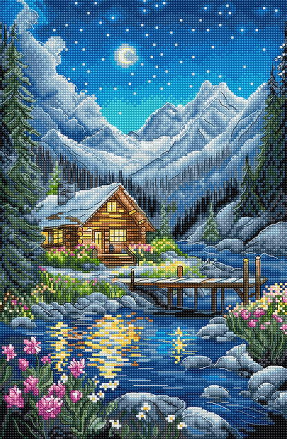 Cross Stitch Kit LetiStitch - Moonlit night L9916
