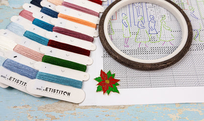 Kit de point de croix LetiStitch – Chutes de neige à Londres, L9919