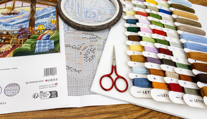 Cross Stitch Kit LetiStitch - Winter Lodge L9922