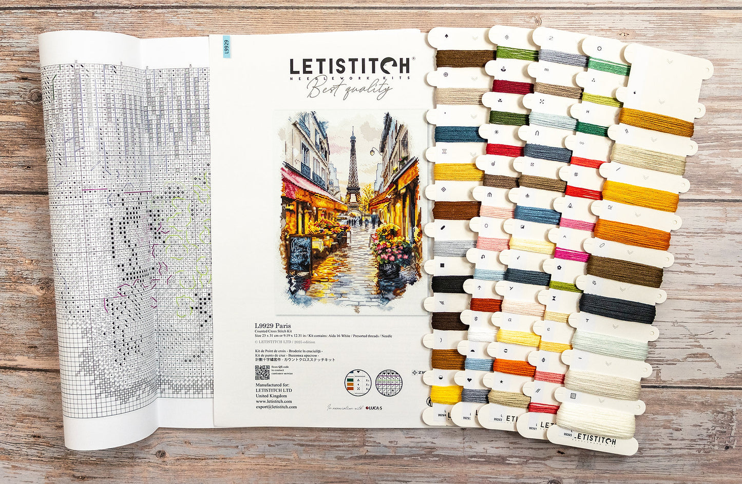 Cross Stitch Kit LetiStitch - Paris L9929