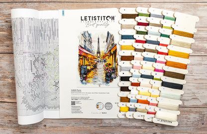 Kit de point de croix LetiStitch - Paris L9929