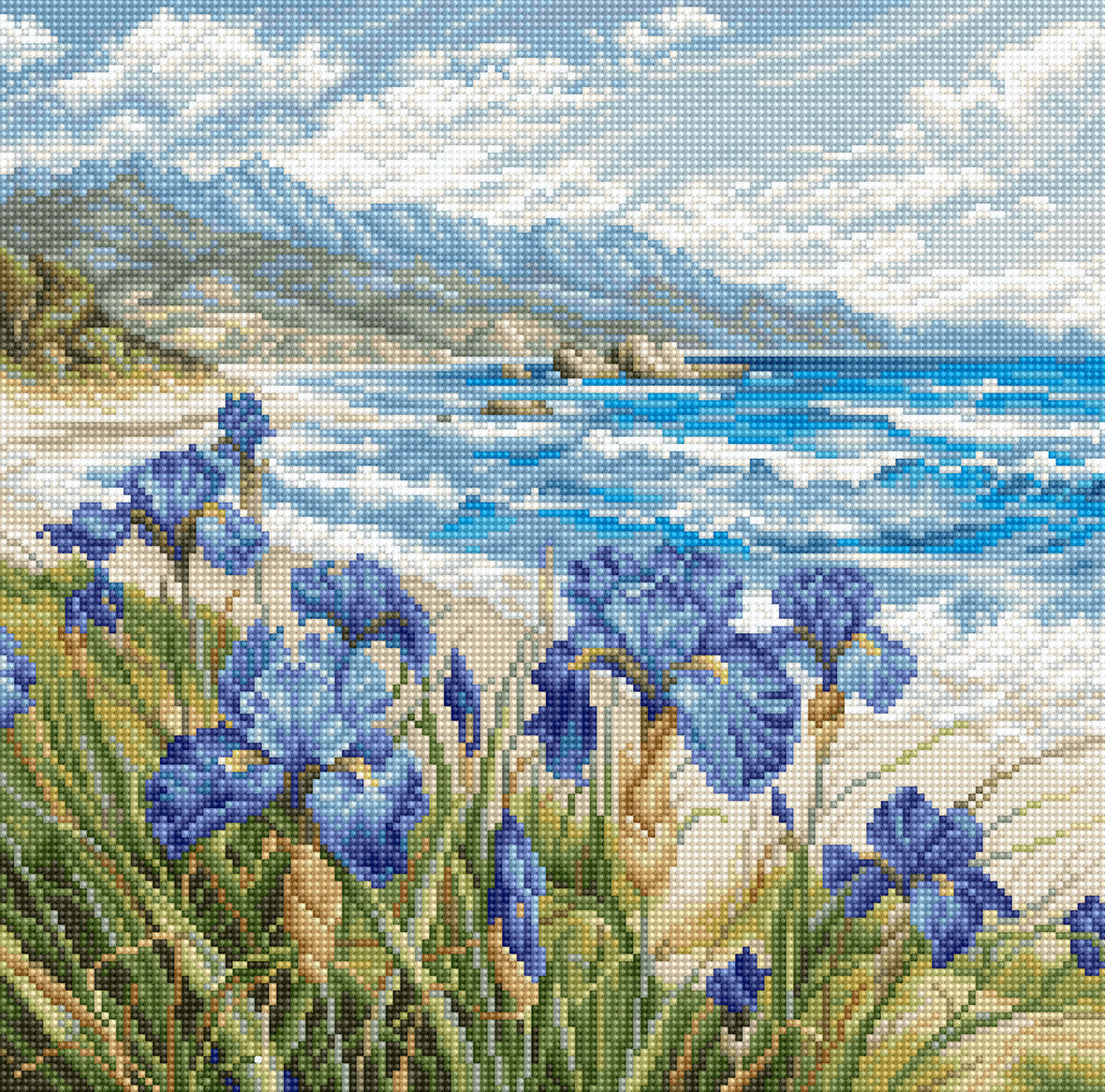 Kit punto croce LetiStitch - L9934 Armonia blu
