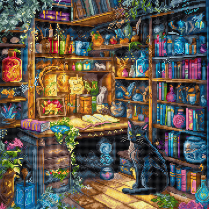 Kit de point de croix LetiStitch - L9935 Charmed Library