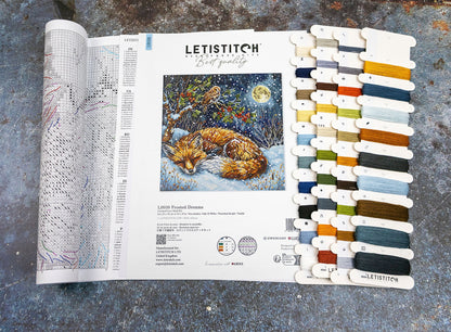 Kit de point de croix LetiStitch - L9935 Charmed Library