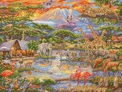 Cross Stitch Kit LetiStitch - L9941 Wild Africa