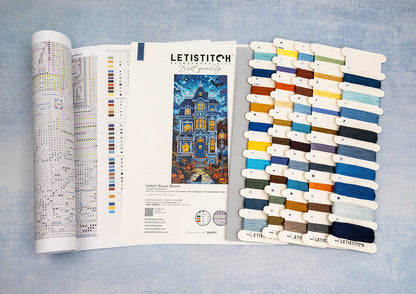 Kit de point de croix LetiStitch - L9945 Manoir hanté