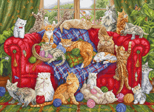 Cross Stitch Kit LetiStitch - L9946 Meow Manor
