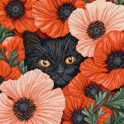 L9949 Poppy Eyes - Cross Stitch Kit Letistitch