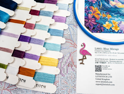 L9951 Blue Mirage - Cross Stitch Kit Letistitch