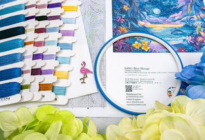 L9951 Blue Mirage - Cross Stitch Kit Letistitch