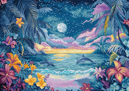 L9951 Blue Mirage - Cross Stitch Kit Letistitch