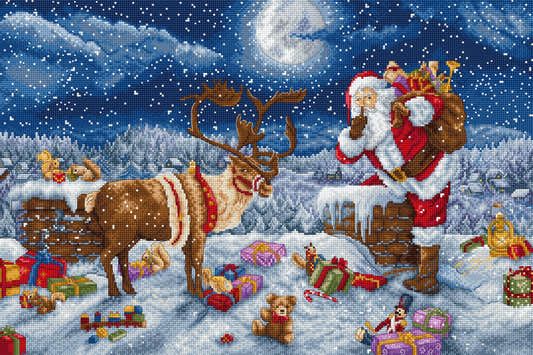 L9958 Silent Night Gift - Kit punto croce Letistitch