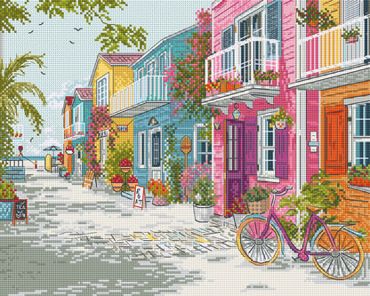L9963 Harmonie du bord de mer - Kit de point de croix Letistitch