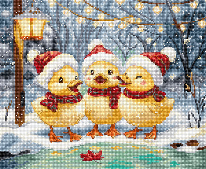 Kit de point de croix LETISTITCH - L9968 Canetons de Noël