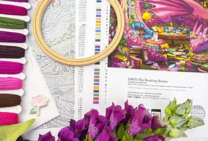 L9970 Kit punto croce Letistitch –  Il regno della lettura