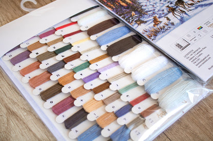 Kit de point de croix LetiStitch – Bois de Noël, LETI 947