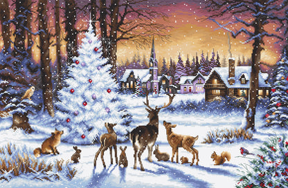 Kit de point de croix LetiStitch – Bois de Noël, LETI 947