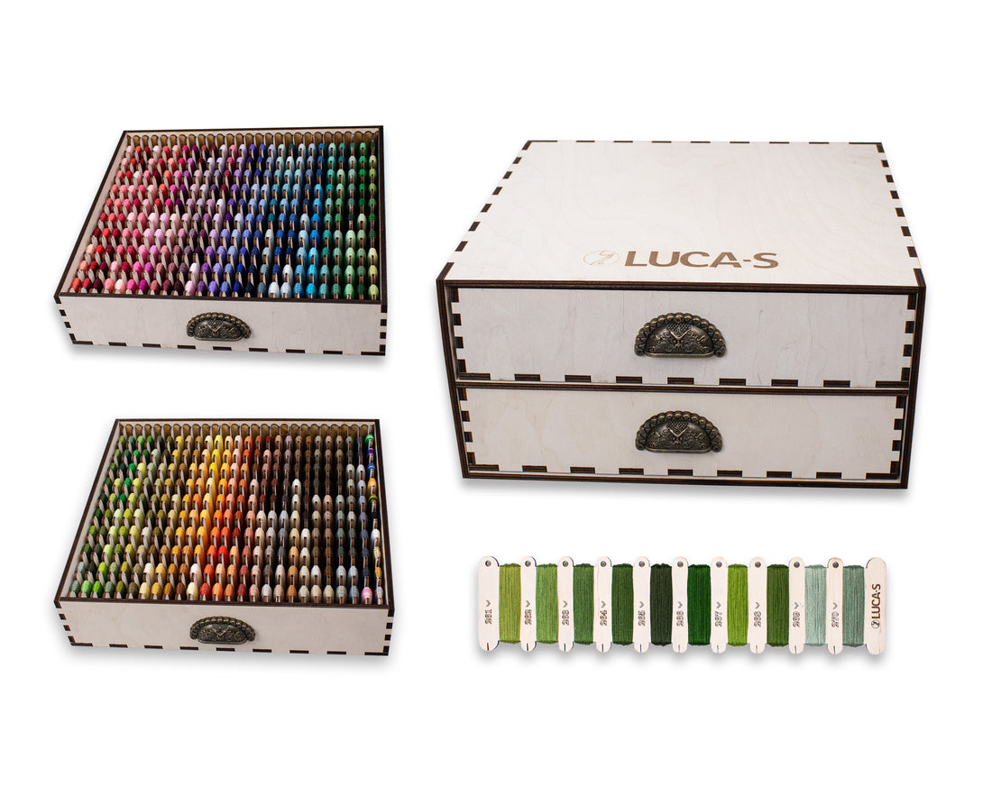 Scatola organizer 2 colori Luca-S Mouline 520, OL-02