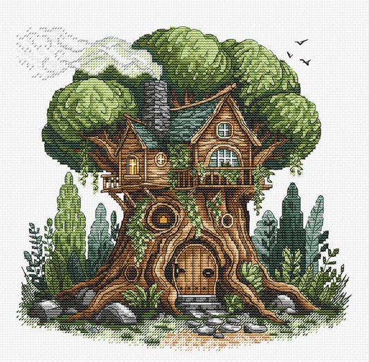 Casa sull'albero - Kit punto croce AVA P023
