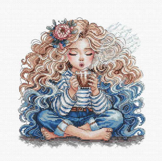 Delizie di un pomeriggio tranquillo - Kit punto croce AVA P025