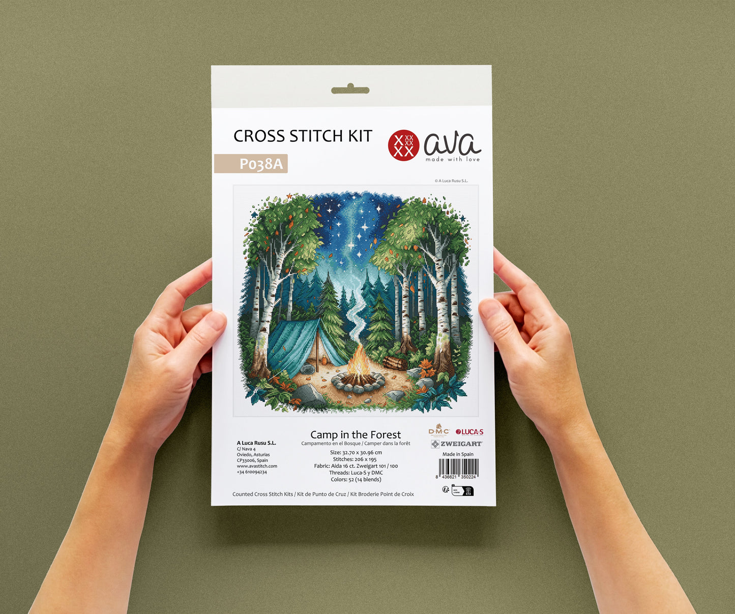 Camp in the Forest - Cross Stitch Kit AVA P038