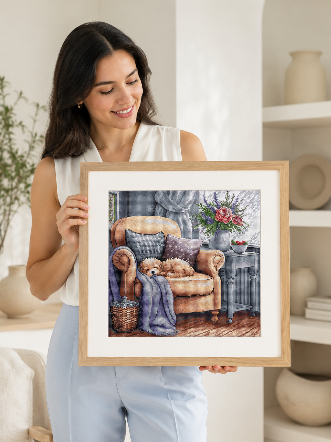 Dettaglio 3 del kit ricamo AVA P053 – Sogni d’oro