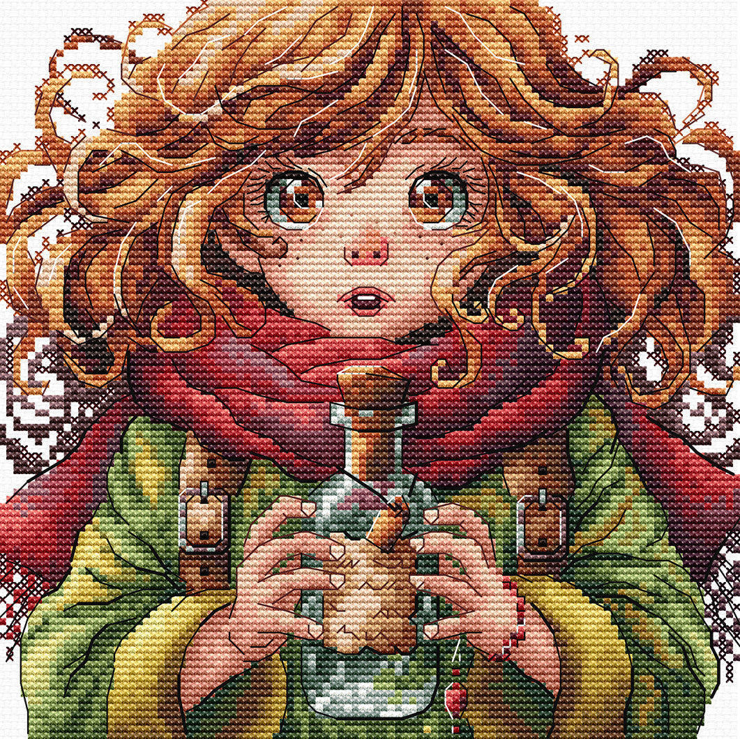 The Mysterious Bottle - Cross Stitch Kit AVA P060