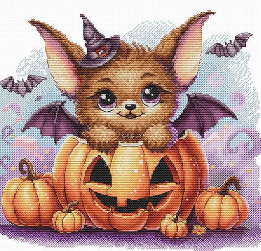 Kit ricamo punto croce AVA P061 – Halloween