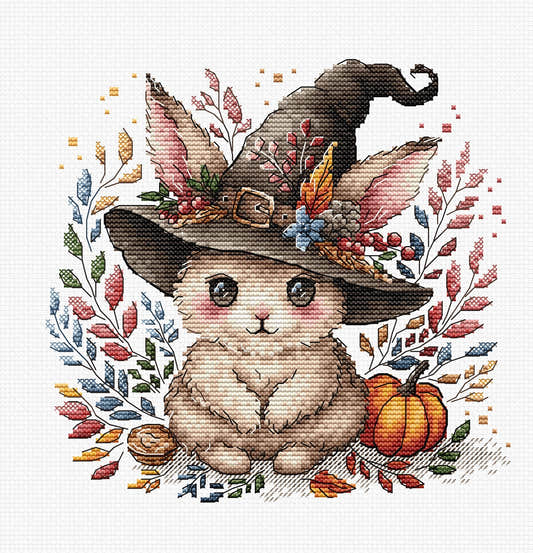 Coniglietto magico in autunno - Kit punto croce AVA P075