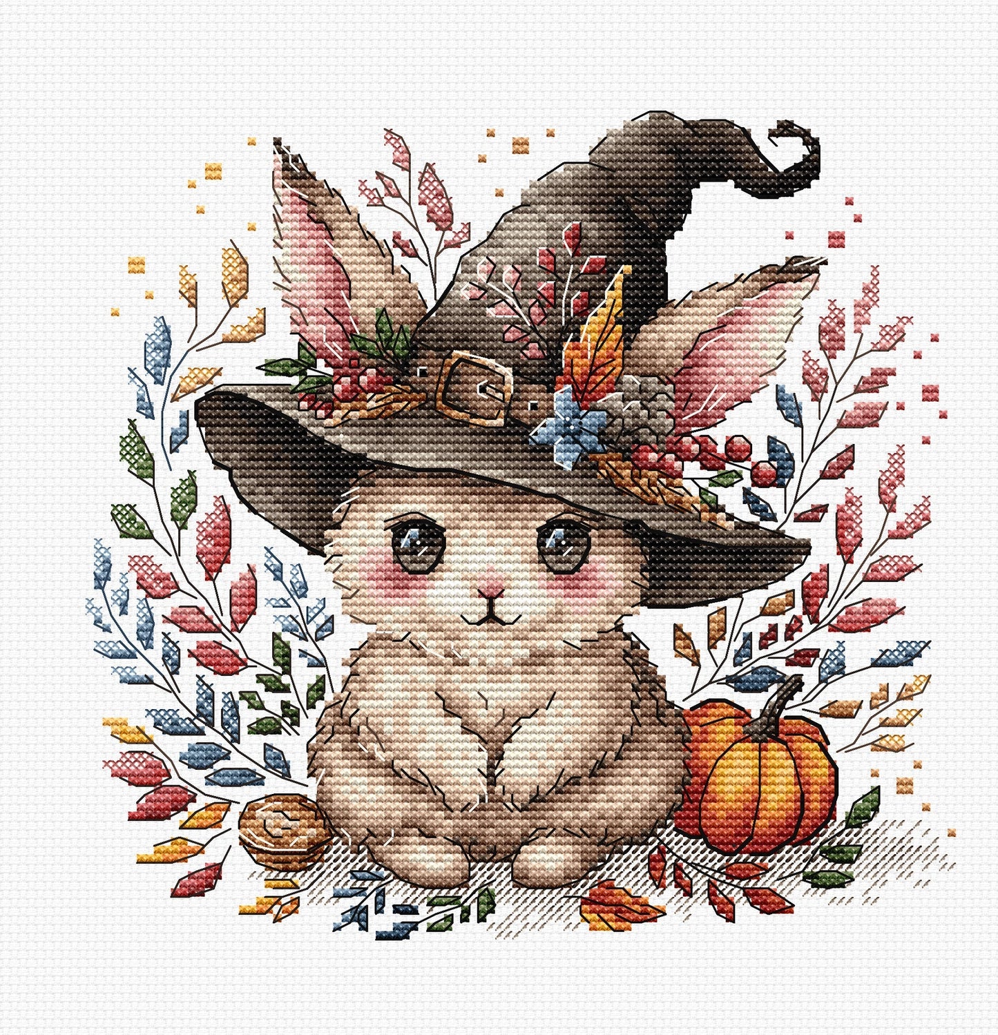 Magic Bunny in Autumn - Cross Stitch Kit AVA P075