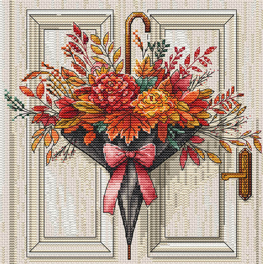 Decorazioni autunnali - Kit punto croce AVA P081