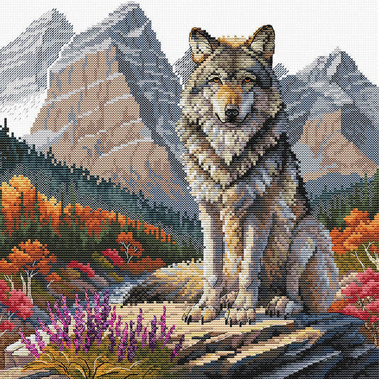 Lupo maestoso - Kit punto croce AVA P098