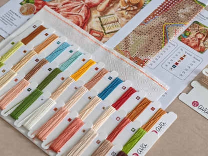 Dettaglio 9 del kit ricamo AVA P114 – Libri, fiori e sogni