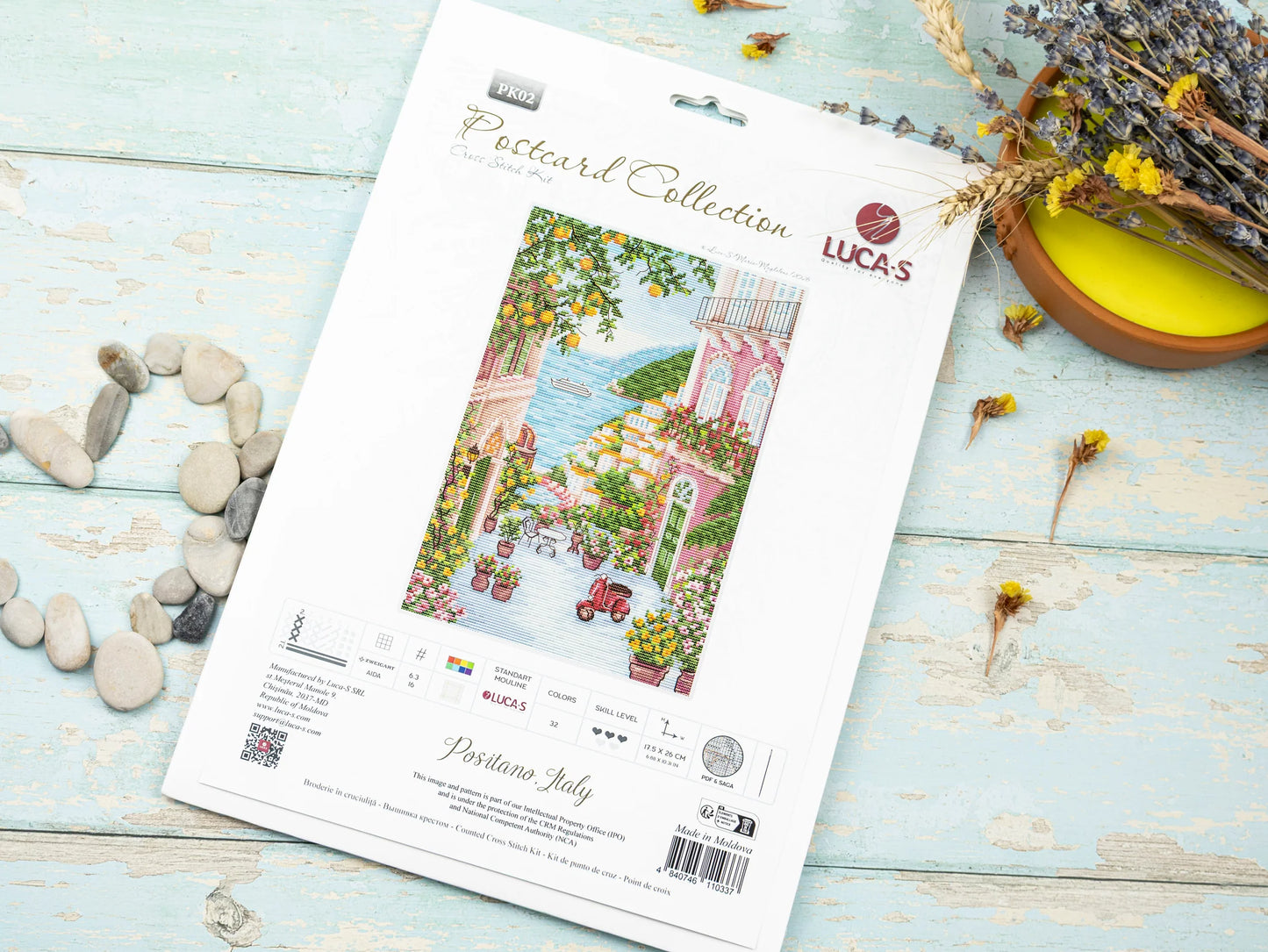 PK02 Kit punto croce Luca-S –  Positano, Italia