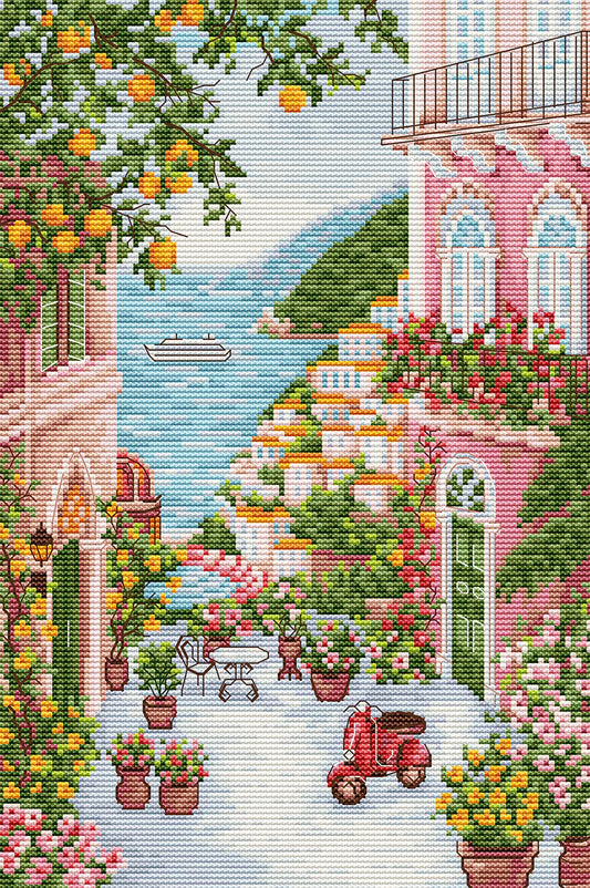 PK02 Kit punto croce Luca-S –  Positano, Italia