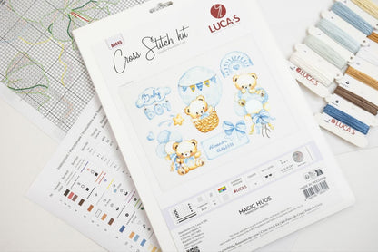 B1445 Kit punto croce Luca-S – Abbracci magici