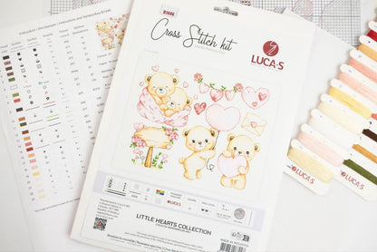 B1446 Kit punto croce Luca-S – Collezione Piccoli Cuori