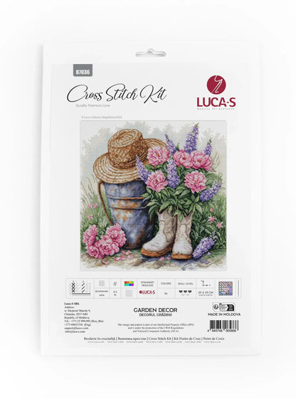 Kit punto croce Luca-S - Decorazione da giardino, B7036
