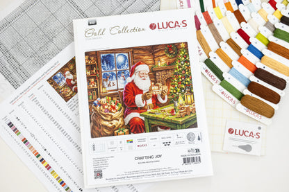 B737 Luca-S GOLD Crafting Joy – kit punto croce con schema e filati inclusi