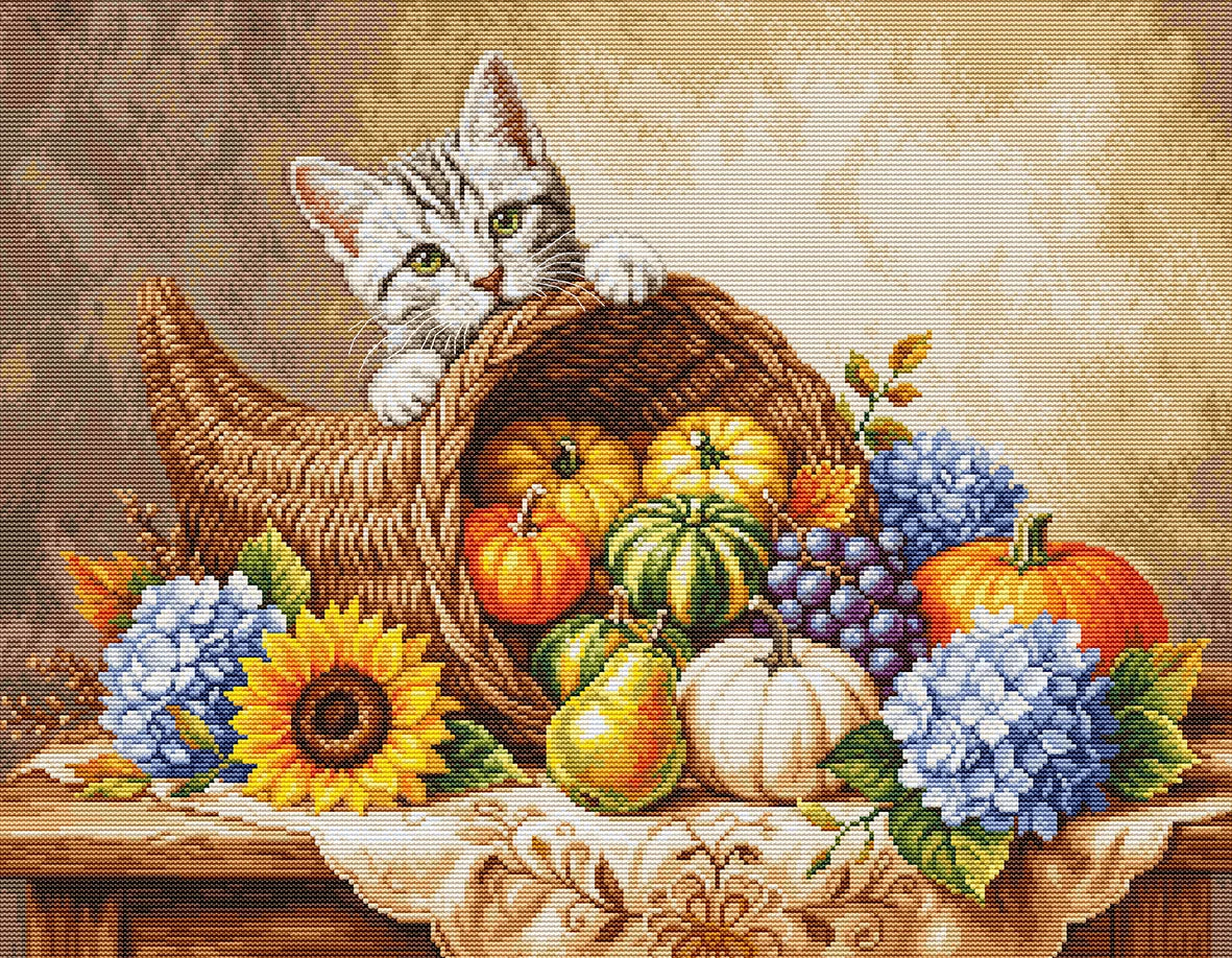 BU5113 Kit punto croce Luca-S GOLD Autumn Harvest