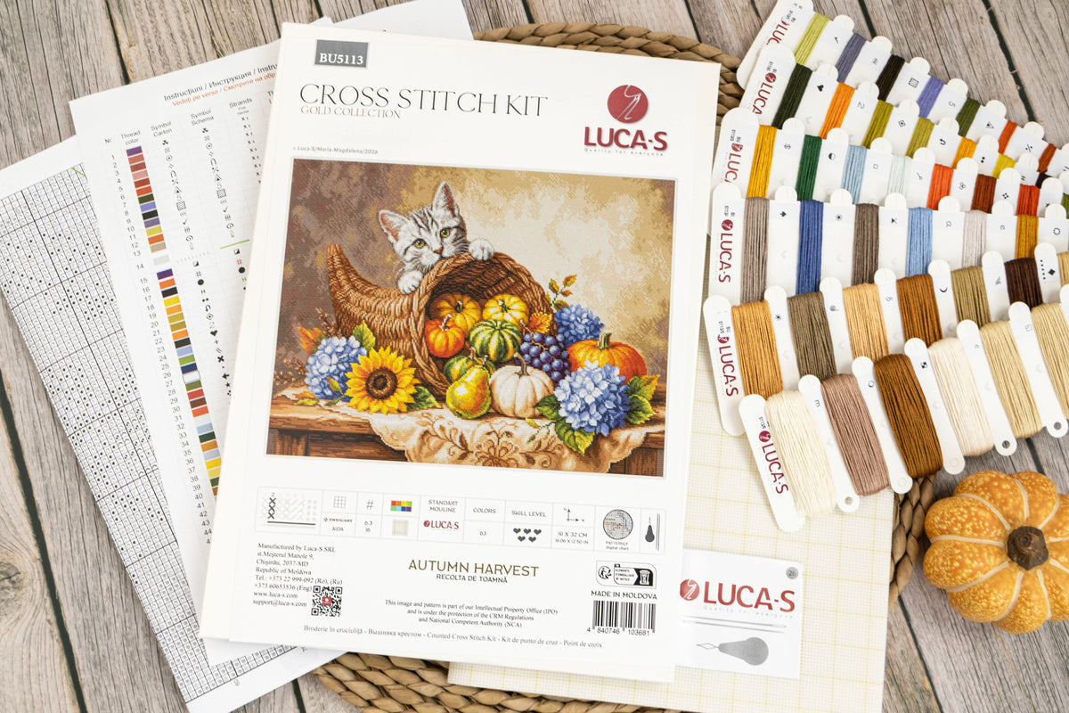 BU5113 Autumn Harvest – contenuto kit punto croce Luca-S