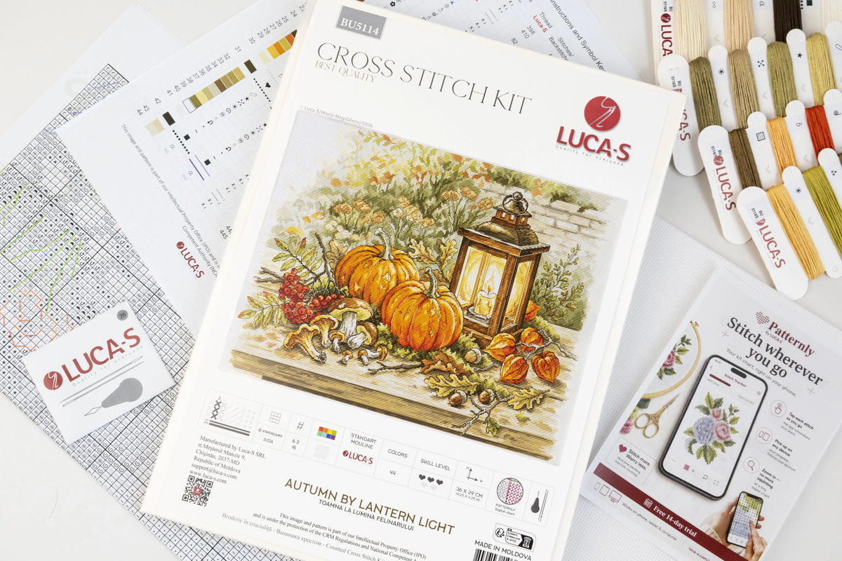 BU5114 Luca-S Autumn by Lantern Light – schema e materiali del kit